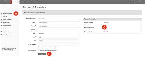 OTNhub: Viewing or Editing Your Account Information.